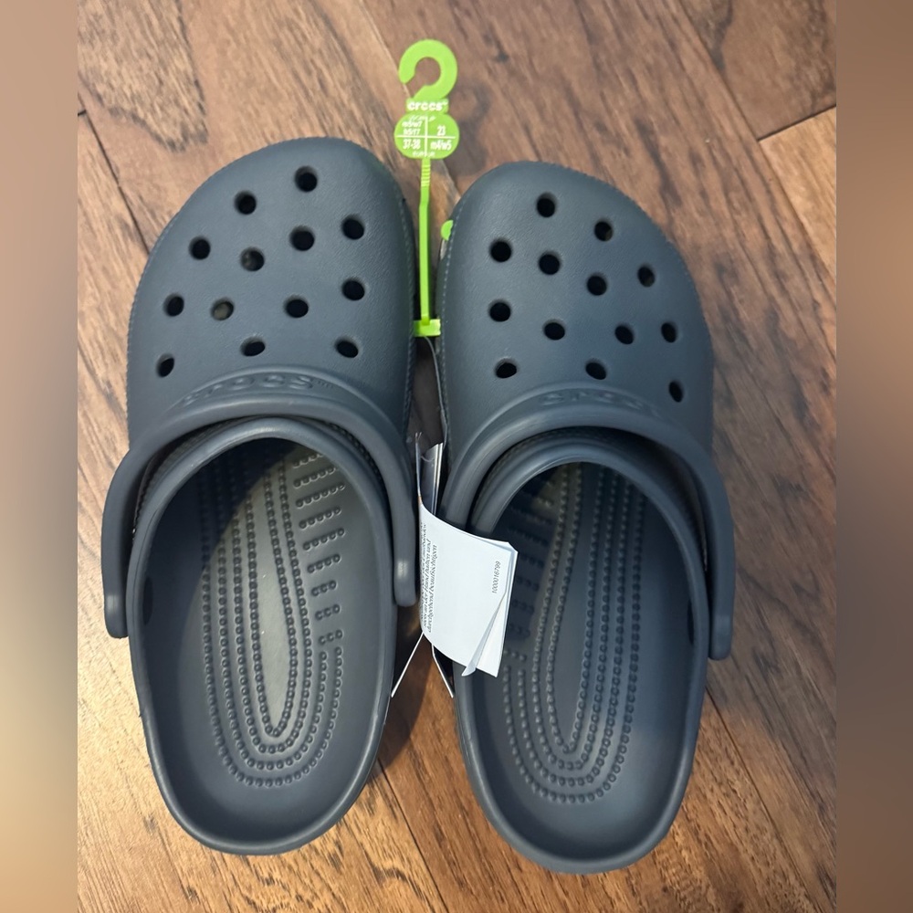 Crocs Unisex Clogs Classic Mule Slate Grey Men’s Sz 5/Women’s s Sz 7